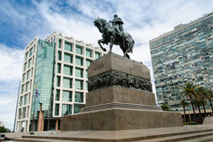 Independence Square of Montevideo