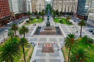 Independence Square of Montevideo